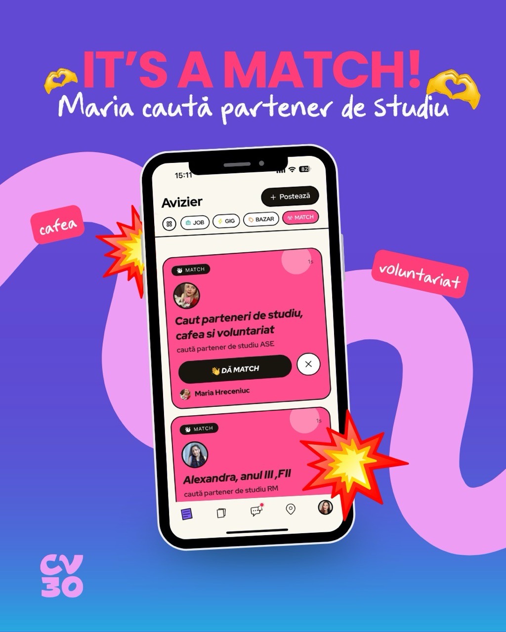 📲 Tu cu cine dai match azi?