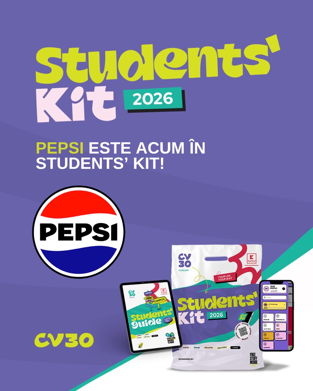 Pepsi is in Students Kit! 🎉
