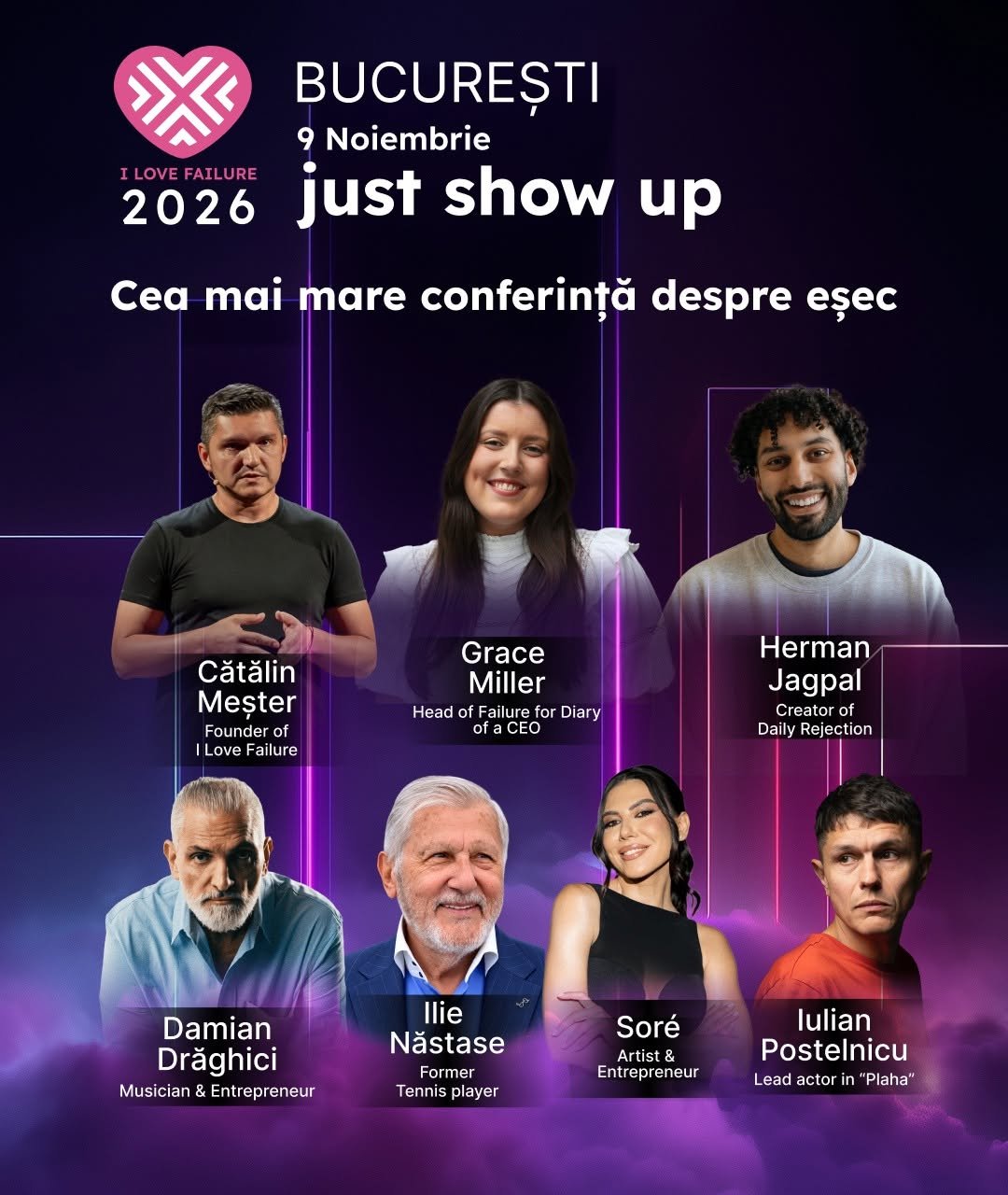 ❤️ Hai voluntar la I Love Failure 2026!